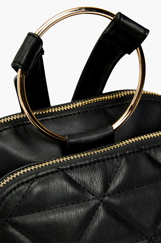 Mini Quilted Backpack