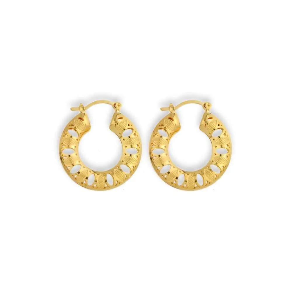 Gold Weave Hoop