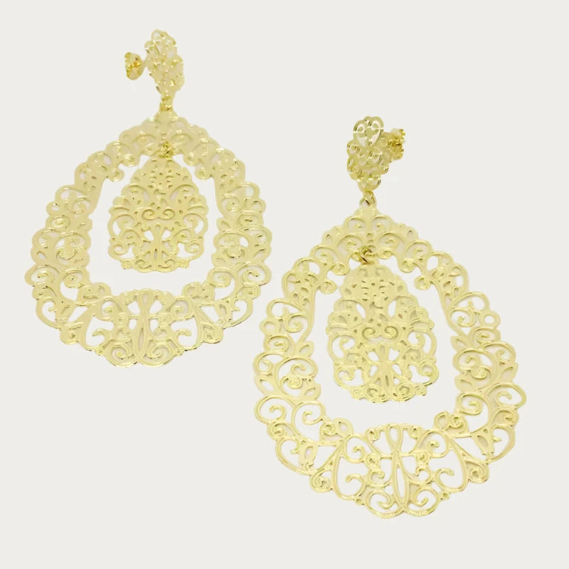 Gold Chandelier Earrings