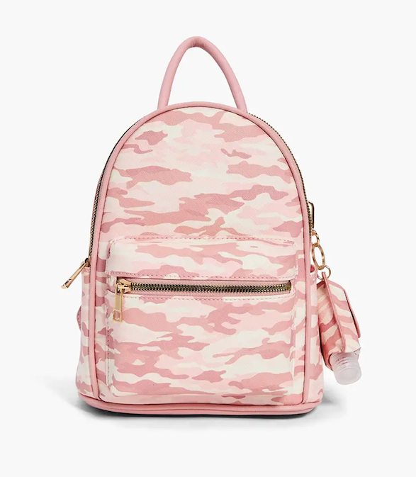Mini Camo Backpack with Sanitizer